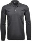 RAGMAN Poloshirt, Brusttasche, Langarm, f&uuml;r Herren, grau, L
