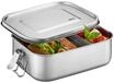 GEFU&reg; Lunchbox "Endure", Retrolook, auslaufsicher, luftdicht, 1 l, silber