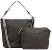 Emily & Noah Schultertasche, Emblem, Anh&auml;nger, f&uuml;r Damen, grau, 99