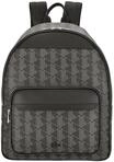 LACOSTE Rucksack "The Blend", Canvas, Emblem, Logo-Print, schwarz