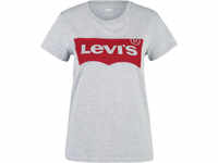 Levi's® T-Shirt, Logo-Print, Rundhals, casual, für Damen, grau, S