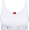 HUGO Sporty Logo Bralette, Gummibund, uni, für Damen, weiß, XXL
