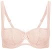 susa Dirndl-BH, B&uuml;gel, florale Spitze, f&uuml;r Damen, beige|rosa, 90C