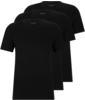 BOSS T-Shirt, 3er-Pack, V-Ausschnitt, für Herren, schwarz, XL
