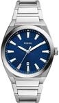 FOSSIL Herrenuhr "Everett FS5822", silber