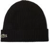 LACOSTE Unisex M&uuml;tze - Strickm&uuml;tze, Beanie, Wolle, Logo-Patch, One Size,...