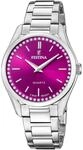 FESTINA Damenuhr, SILBER/BORDEAUX