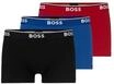 BOSS Pants, 3er-Pack, Baumwollmix, Logo-Bund, f&uuml;r Herren, blau|rot|schwarz, XL