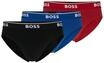 BOSS Slip, 3er-Pack, Baumwolle, f&uuml;r Herren, blau|rot|schwarz, S