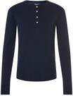 Schiesser REVIVAL Karl-Heinz Langarmshirt, Henley-Ausschnitt, f&uuml;r Herren, blau, 7