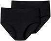 SCHIESSER Modal Essentials Midislips, 2er Pack, Single-Jersey, f&uuml;r Damen, schwarz,
