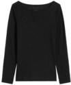 Marc O'Polo Damen Langarmshirt - T-SHIRT LONGSLEEVE, U-Boot-Ausschnitt, Baumwolle,