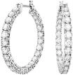SWAROVSKI Damen Creolen "5647715", SILBER