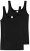 SCHIESSER MODAL ESSENTIAL Unterhemd, 2er-Pack, für Damen, schwarz, 42