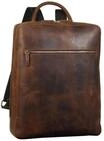 Heyden Rucksack "Salisbury", Vollrindleder, gepolstertes Laptopfach, braun, 99