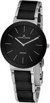 JACQUES LEMANS Damenuhr "JL 42-7A", SCHWARZ/SILBER