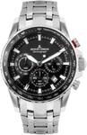 JACQUES LEMANS Herren Chronograph "1-2099", SILBER/SCHWARZ