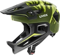 Uvex S41469805700411, uvex React Jr. Fullface Helm (52-56 cm, 04 dark olive...