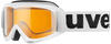 uvex Skibrille Snowcat (Farbe: 1119 white, single lens, lasergold lite)