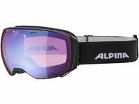 Alpina Big Horn Skibrille (Farbe: 836 black matt, Scheibe: Q-Lite blue (S2))