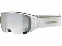 Alpina Double Jack Mag Quattroflex Lite Skibrille (Farbe: 111 white gloss, Scheibe: