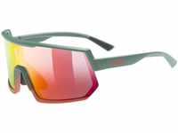 uvex Sportstyle 235 Sportbrille (Farbe: 7316 moss/grapefruit mat, mirror red (S2))