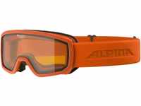Alpina Scarabeo Junior Skibrille DH (Farbe: 141 pumpkin matt, Scheibe: orange...