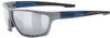 uvex Sportstyle 706 Sportbrille (Farbe: 5416 rhino/deep space matt, litemirror silver