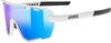 uvex Sportstyle 236 small Set Sportbrille (Farbe: 8116 cloud matt, mirror blue...