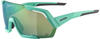 Alpina Rocket Q-Lite Sportbrille (Farbe: 072 turquoise matt, Scheibe: green mirror