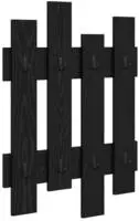 vidaXL Wandmontierter nachttisch Schwarz Eichen-Optik 60 x 3 x 82 cm