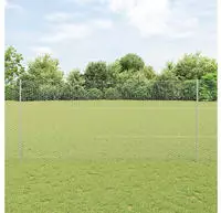 vidaXL Geschwei&szlig;ter Drahtzaun 25 x 1,4 m (B x H) Feuerverzinkter Stahl