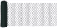 vidaXL Hexagonzaun Gr&uuml;n 0,6 x 10 m PVC