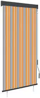 vidaXL Au&szlig;enrollo 100 x 250 cm Gelb und Blau