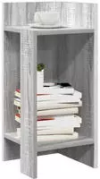 vidaXL Beistelltisch mit Ablage Grau Sonoma 25,5x27x60 cm