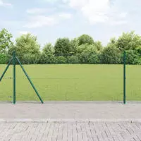 vidaXL Geschwei&szlig;ter Drahtzaun mit Betonfundament 10 x 0,8 m (B x H)