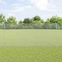 vidaXL Geschwei&szlig;ter Drahtzaun 25 x 1,4 m (B x H) Feuerverzinkter Stahl