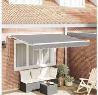 vidaXL Markisenrahmen Wei&szlig; 2,5 x 2 m Metall