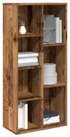 vidaXL B&uuml;cherregal Altholz-Optik 50x25x104 cm