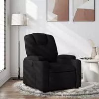 vidaXL Relaxsessel Schwarzer Stoff