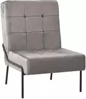 vidaXL Relaxstuhl 65x79x87 cm Hellgrau Samt