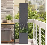 vidaXL Garten Sichtschutz-Leinwand Anthrazit 32 x 150 cm