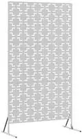vidaXL Sichtschutz Grau 100 x 50 x 180 cm Stahl