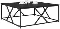 vidaXL Couchtisch Schwarz Eichen-Optik 100 x 100 x 40 cm Holzwerkstoff