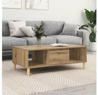 vidaXL Couchtisch Artisan-Eiche 102 x 55 x 35 cm Holzwerkstoff