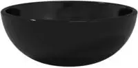 vidaXL Waschbecken Hartglas 30x12 cm Schwarz