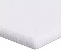vidaXL Matratzenauflage Wei&szlig; 200 x 200 cm Jacquard Stoff