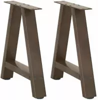 vidaXL Couchtischbeine A-Form 2 Stk. 50x(42-43) cm Stahl