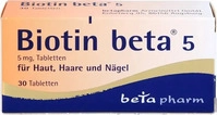 PZN-DE 14278437, betapharm Arzneimittel Biotin Beta 5 5mg Tabletten (30 stk)