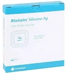 Biatain Silicone Ag Schaumverband 10x10 cm